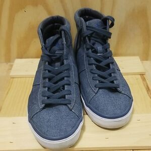 Polo by Ralph Lauren Denim high top Sneakers Mens size 11 1/2